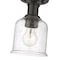 Z-Lite Bryant 1 Light Flush Mount, Bronze And Clear Seedy 734F1-BRZ - alternate 2